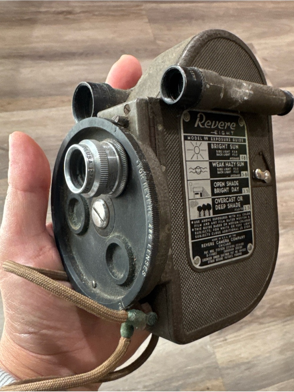 REVERE 8mm Model 99 video camera  Untested